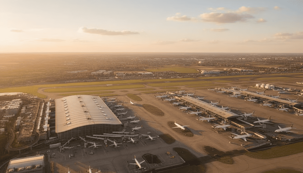 Khu vực sân đỗ máy bay